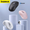 Baseus F02 Wireless Bluetooth Mouse Ergonomic Design Mute 4000 DPI Gaming Mouse 2.4G PC MacBook Tablet Laptop Universally. 