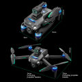 S159 Drone G.P.S 5G Screen Remote Control 4K Dual Camera 360° Obstacle Avoidance with Built-in 5 inch Remote Display. 