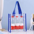 Clear PVC Tote Bag Handbag Lightweight Top Handle Shopping Shopping Bag. 