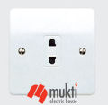 MK Made in UK LOGIC PLUS 2 Pin 10A Socket without Switch Two 2Pin. 