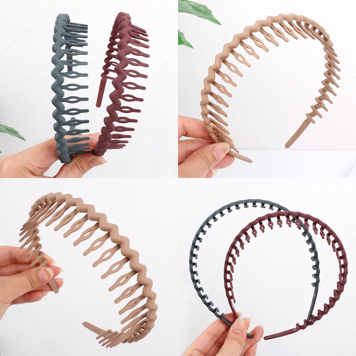 Fashion%20Simple%20Wave%20Headbands%20For%20Women%20Frosted%20Solid%20Color%20Toothed%20Non-slip%20Hair%20Bands%20Girl%20Face%20Wash%20Sports%20Hairbands%20Hair%20Accessories%201Pcs%20-%20Image%208