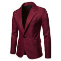 Royal Blue Blazer Men Casual Suit Solid Colour Mens Blazers Jacket Coat XXXL Size Single Button B10. 