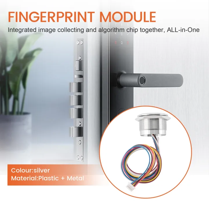DC3.3V%20MX1.0-6Pin%20Capacitive%20Fingerprint%20Module%20R503%20Circular%20Round%20RGB%20Ring%20Indicator%20LED%20Control%20Sensor%20Scanner%2015/19mm%20-%20Image%204