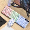 【FUPANG】Keyboard mouse kit gtx350 gaming PC rainbow computer. 