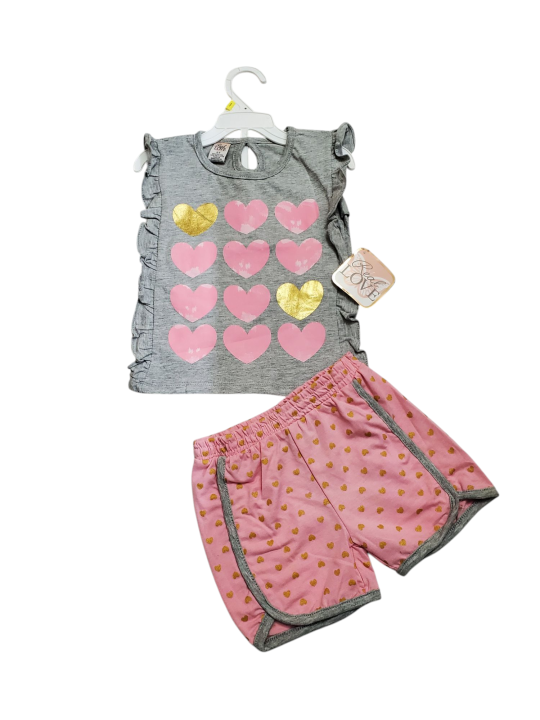 Girls Fashionable Stylish Top Bottom T-shirt With Pant Set