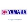Upvc Name Plate for Yamaha Motorcycle. Blue in White. 