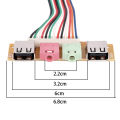 2 Ports USB 2.0 PC Computer Case Front Panel USB Audio Jacks Port Desktop PC USB Extension Wire. 