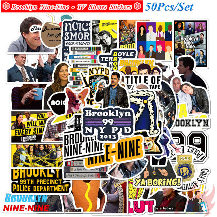 ❉ Brooklyn Nine-Nine - Series 01 Classical TV Shows Stickers ❉ 50Pcs/Set DIY Fashion Luggage Laptop Skateboard Decals Doodle Stickers