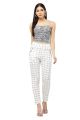 U FASHION Women & Girl Stretchable Trouser Polycotton Fabric  Checked Pattern Jegging Pant / Stretchable Jeggings. 