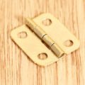50pcs Mini Small Jewelry Chest Gift Wooden Box Case Furniture Dollhouse Door Hinge with Screw Home 16*13mm. 