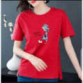 fashion tops ladies short sleeve casual girl's print new t-shirt. 