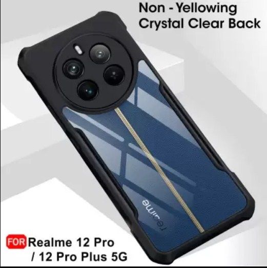 Xundd For Realme 12 Pro 5G, Realme 12 Pro PLUS 5G Transparent Phone Cover Shockproof Bumper Realme 12 Pro 5G, Realme 12 Pro PLUS 5G Back Cover