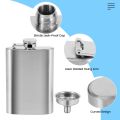 Hip Flask with Funnel, 4 Oz Stainless Steel Flask 100% Leak Proof, Portable Pocket Hip Flask for Liquor for Men.