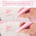 Cute Cat Stationery Set, 6 Pcs Kawaii Cat Stationary Kit Pencil Sharpener Retractable Eraser Correction Tape Ruler Durable Pink.