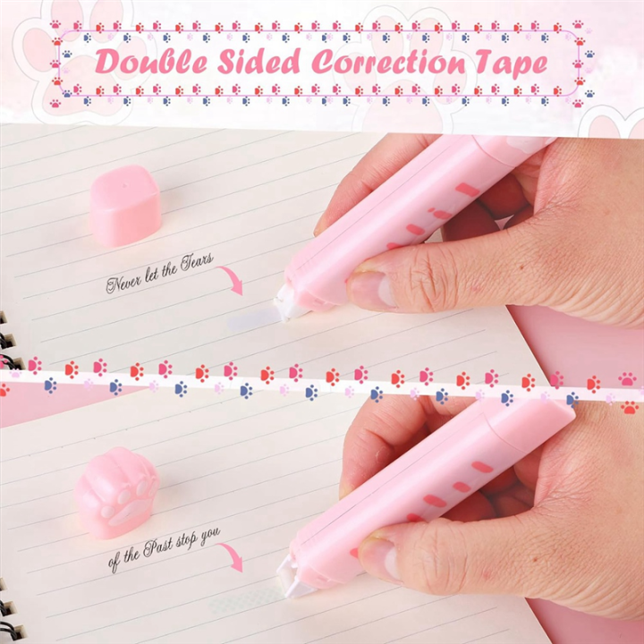Cute%20Cat%20Stationery%20Set,%206%20Pcs%20Kawaii%20Cat%20Stationary%20Kit%20Pencil%20Sharpener%20Retractable%20Eraser%20Correction%20Tape%20Ruler%20Durable%20Pink%20-%20Image%207