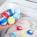 6pcs Magic Plastic Laundry Balls Eco-Friendly Washing Machine Laundry Balls Plush Cleaner Reusable. 
