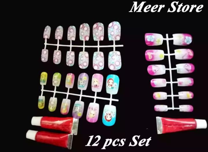 Combo%20pack%201%20piece%20Hair%20stick%20and%20Fake%20Nail%2012Pcs%20False%20Nails%20for%20woman%20-%20Image%203