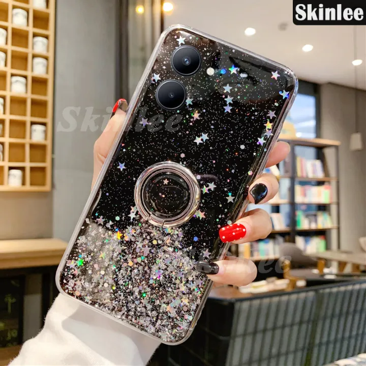 Phone%20case%20For%20Vivo%20Y18S%20Back%20cover%20Glitter%20Starry%20Sky%20Bling%20Ring%20Lanyard%20Shiny%20Transparent%20Holder%20Stand%20Girls%20Soft%20Cover%20For%20VIVO%20Y18S%20Cover%20cases%20-%20Image%202