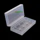 Plastic 2-Section 18650 Battery Box Lithium Battery Holder Storage Box Case. 