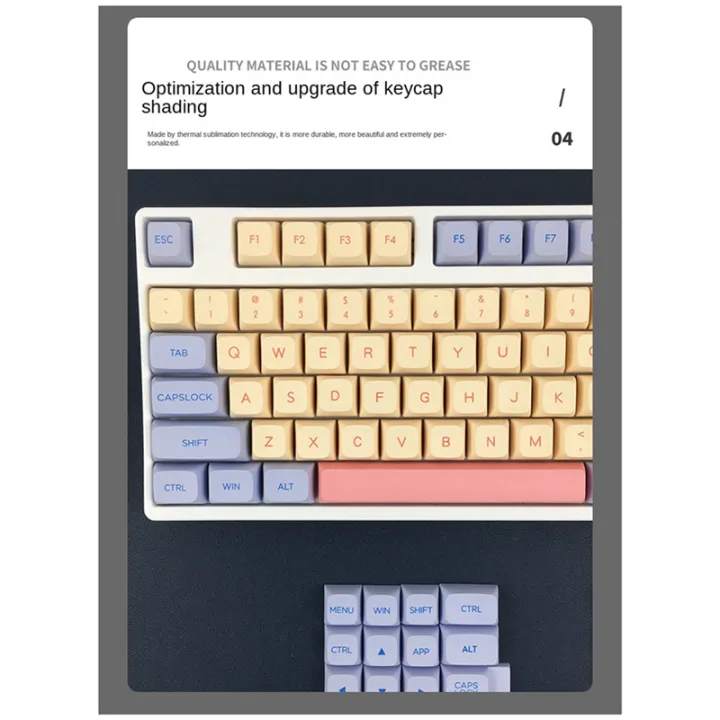 132%20Keys%20PBT%20Keycaps%20Dye-Sublimation%20Key%20Caps%20XDA%20Keycap%20Kits%20for%20Mechanical%20Keyboard%20-%20Image%202