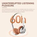 iKF R1 Wireless Headphones Retro Bluetooth On Ear Headset HiFi Sound 60 Hours Built-in Mic Multipoint Connection OOTD Stylish. 