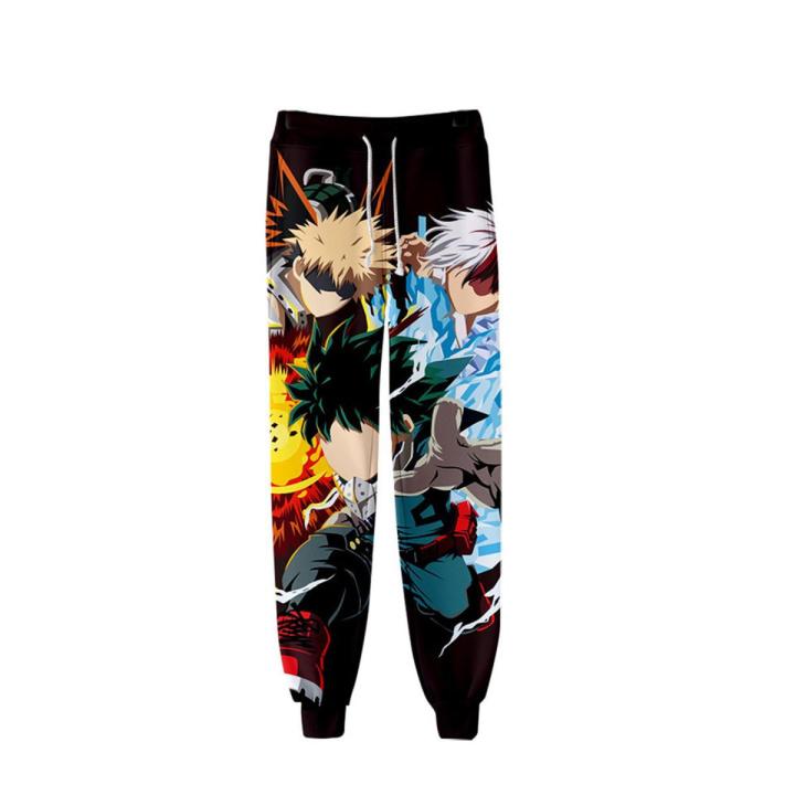 pular 3D Printed Anime My Hero Academia Fitness Pants Men Women Joggers Himiko Toga Sweatpants Elastic Trousers Srts pants