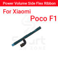 Xiaomi  Poco F1 Power on / off Switch Button Side Volume Up Down Buttons Flex Cable Replacement Parts. 