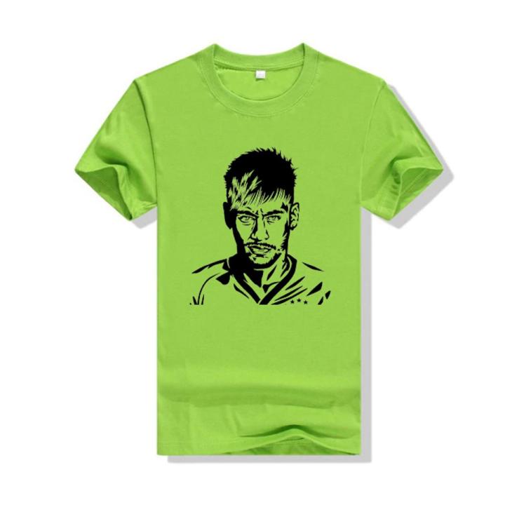 Brazilian Super Star Neymar Junior Face art Tshirt For Football Lover