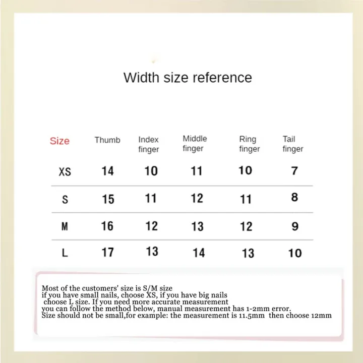 Handmade%20Medium%20Press%20On%20Nails%20Reusable%20With%20Design%20Nails%20Full%20Cover%20Artificial%20Manicuree%20Wearable%20XS%20S%20M%20L%20Size%20Nails%20Art%20-%20Image%205