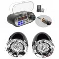 Motorcycle Audio Sound System Stereo Speaker Waterproof Motorbike Scooter FM Radio Bluetooth USB TF MP3 Music Player Kit. 