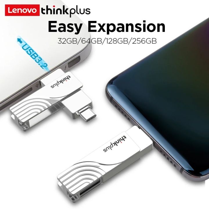 Lenovo%20ThinkPlus%20USB%203.%202%20Type%20C%20To%20USB%20Flash%20Drive%20Pen%20Drive%2032GB~256GB%202%20in%201%20USB%203.2%20Memory%20Stick%20flash%20Disk%20Type-C%20Pendrive%20-%20Image%203