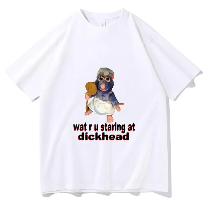 I Dont Want To Cook Anymore Tshirt I Dont Want To Die T Shirt Cute Mouse T-shirt Men Women Harajuku Creativity Short Sleeve Tee