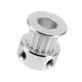 4mm Silver - 20 Teeth 6mm Belt 20mm GT2 Synchronous Timing Pulley. 