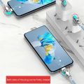 Original 65W USB Type C Fast Charger Date Cable For iPhone 14 13 12 11 Pro Max 180 Rotating Game Lightning Quick Charging Cable.