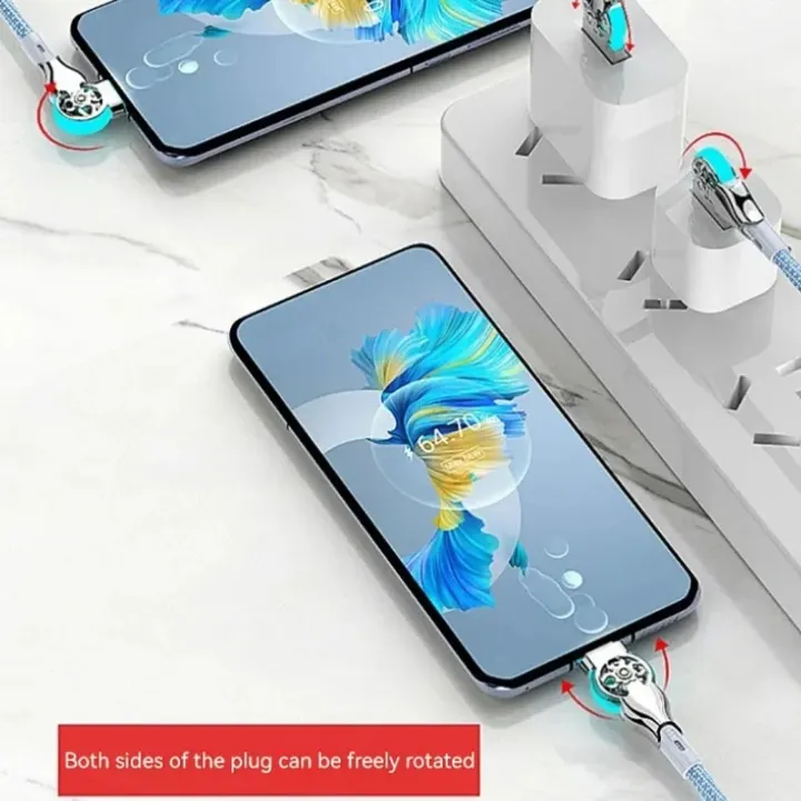 Original%2065W%20USB%20Type%20C%20Fast%20Charger%20Date%20Cable%20For%20iPhone%2014%2013%2012%2011%20Pro%20Max%20180%20Rotating%20Game%20Lightning%20Quick%20Charging%20Cable%20-%20Image%203