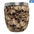 1Pcs 3D Knight Warrior Skull Mug Gothic Style Halloween Decoration Skeleton Cup Man Gift. 