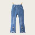 Elastic Children Infants Girls Casual Denim Long Pants Big Girl Jeans Clothes 3-14 Years Fashion Kids Skinny Trousers Clothing. 