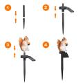 Migeet Solar Lawn Light Squirrel Shape Lawn Outdoor Landscape Lamp Garden Decor. 