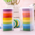 10 Rolls Rainbow Washi Tape DIY Kids Stickers Masking Paper Set Solid Colored Painters Tape Students School Stationery Supplies.