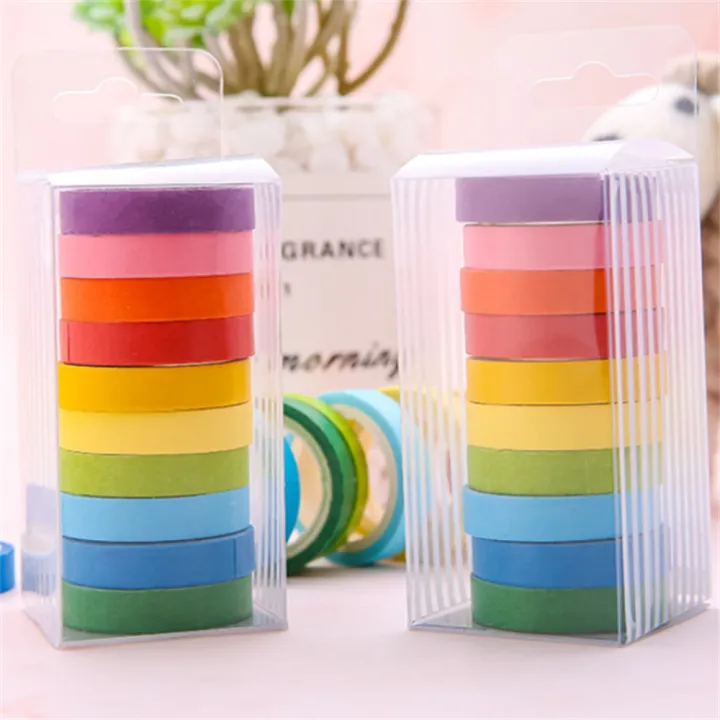 10%20Rolls%20Rainbow%20Washi%20Tape%20DIY%20Kids%20Stickers%20Masking%20Paper%20Set%20Solid%20Colored%20Painters%20Tape%20Students%20School%20Stationery%20Supplies%20-%20Image%209