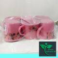 Melamine 3 Inch Round teacup 6 pcs set Pink Color for kitchen and dining. 