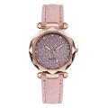 [ROZEE]Korean Fashion Women leather Starry Sky Quartz Watch Luxury Ladies Watch. 