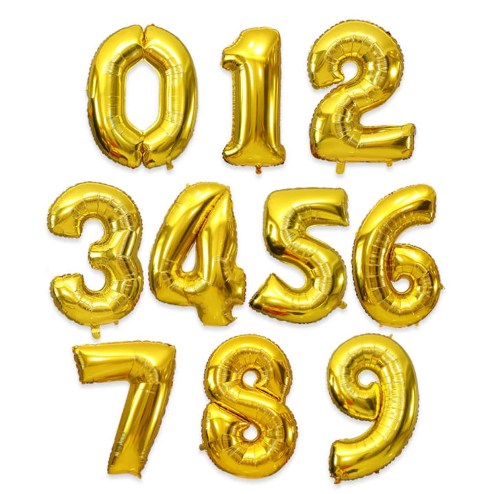 Number Foil Balloon Happy Birthday / Party / Wedding Decoration