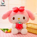 Kawaii Sanrio Plush Toys Dolls Cartoon Kuromi My Melody Strawberry Series Plushies Figure Children Cute Doll Birthday Gifts. 