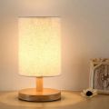 【Cathery Baby Store】Bedroom Bedside Lamp Night Light White Bulb Dimmable Gift Wood Table lamp Home Decoration Accessories. 