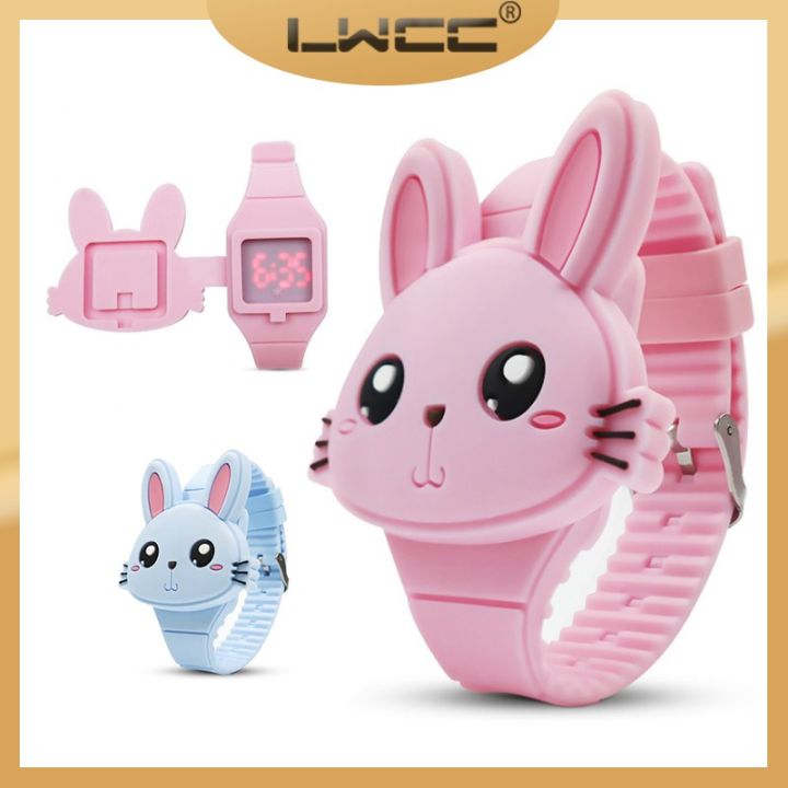 Cute Waterproof Rubber Digital Watch for Kids'watches Relo Fashion Accessories Kids Toy Watch