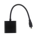 Micro-HDMI to VGA Adapter Cable 1080P Video Converter with Audio Jack USB Power Cable for Xbox Camera Raspberry Pi 4.