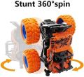 Monster Truck Friction Powered Cars Toys, 360 Degree Stunt 4wd Cars Push Go Truck for Toddlers Kids Gift Car Toy. 