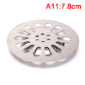 1pc Stainless steel floor drain cover overflow Round Anti-clogging shower Drain. 