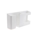 Multi-functional Wall Mobile Phone charging Holder stand with extra Storage Box,Remote Control Holder,Mobile Phone Plug,Home Charging Shelf. 